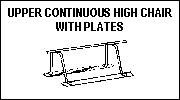 Upper Continuous High Chair with Plates